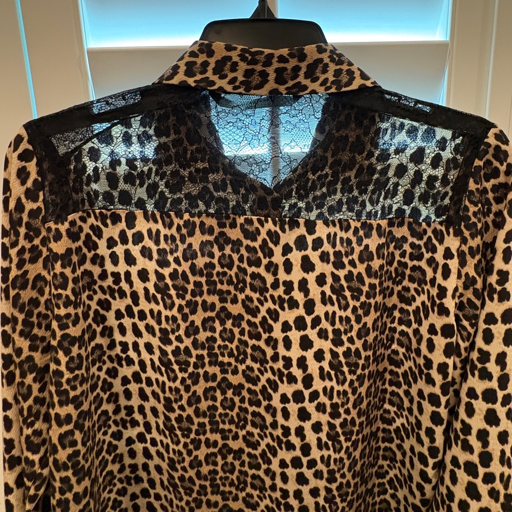 Zara Basic Women’s Button Down Leopard Print Shir… - image 7